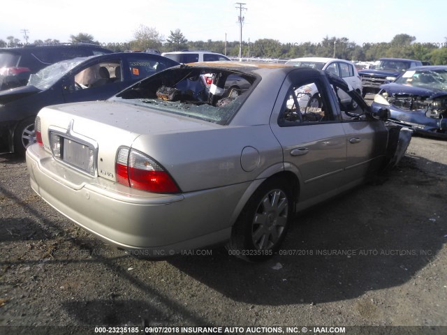 1LNHM87A85Y632446 - 2005 LINCOLN LS GOLD photo 4