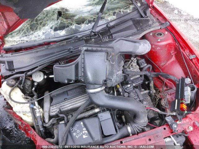 1G1JH12F237169185 - 2003 CHEVROLET CAVALIER LS SPORT RED photo 10