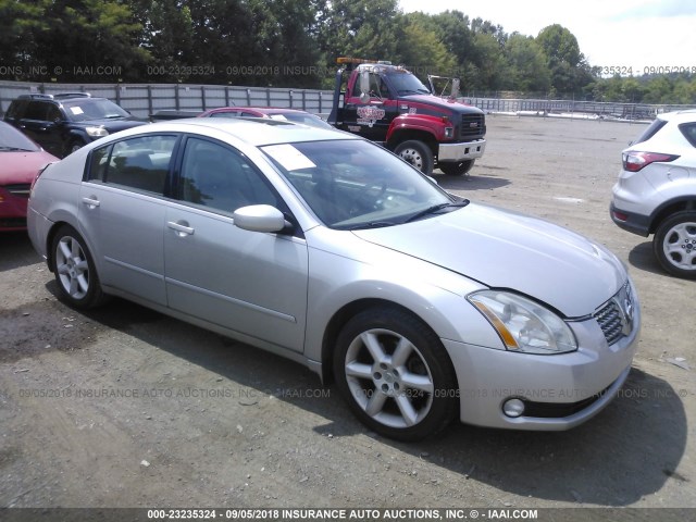 1N4BA41E54C849431 - 2004 NISSAN MAXIMA SE/SL SILVER photo 1