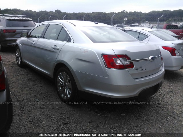 1FAHP2FW6AG153616 - 2010 FORD TAURUS LIMITED SILVER photo 3