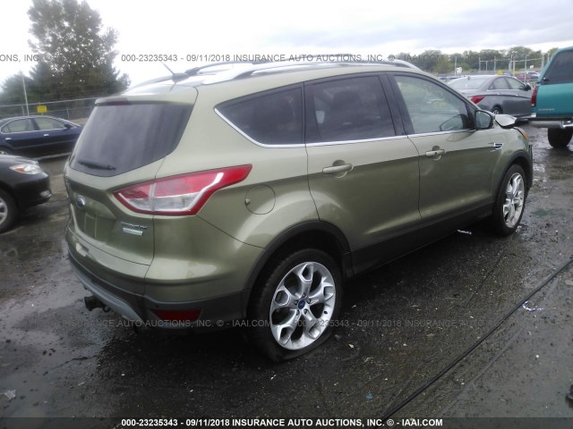 1FMCU0J98DUB38040 - 2013 FORD ESCAPE TITANIUM GREEN photo 4