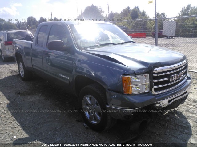 1GTR2VE7XCZ209802 - 2012 GMC SIERRA K1500 SLE BLUE photo 1