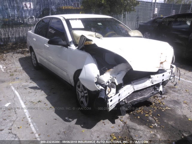 1G1ZS58F67F200839 - 2007 CHEVROLET MALIBU LS თეთრი ფოტო 1