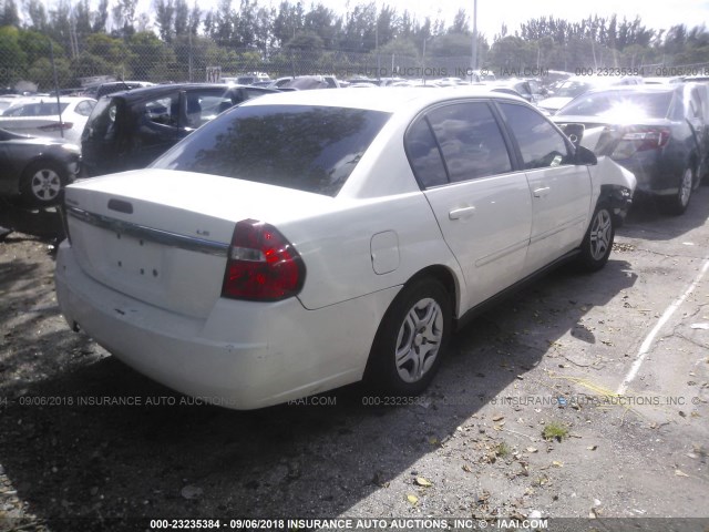 1G1ZS58F67F200839 - 2007 CHEVROLET MALIBU LS თეთრი ფოტო 4