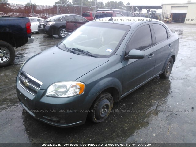 KL1TD5DE1AB125185 - 2010 CHEVROLET AVEO LS/LT 绿色 照片 2
