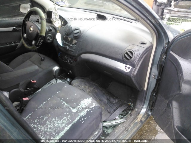 KL1TD5DE1AB125185 - 2010 CHEVROLET AVEO LS/LT 绿色 照片 5