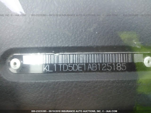 KL1TD5DE1AB125185 - 2010 CHEVROLET AVEO LS/LT 绿色 照片 9