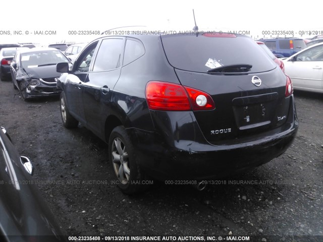 JN8AS58V79W172746 - 2009 NISSAN ROGUE S/SL BLACK photo 3