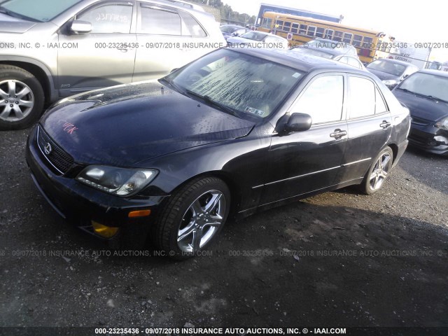 JTHBD192430068313 - 2003 LEXUS IS 300 BLACK photo 2