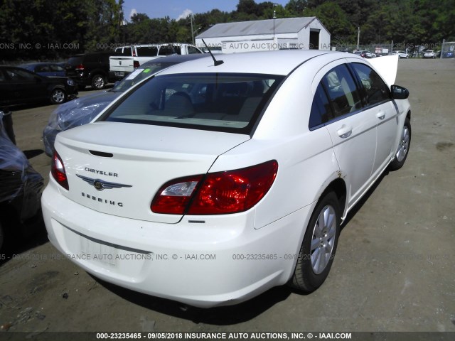 1C3CC4FB3AN123918 - 2010 CHRYSLER SEBRING TOURING WHITE photo 4