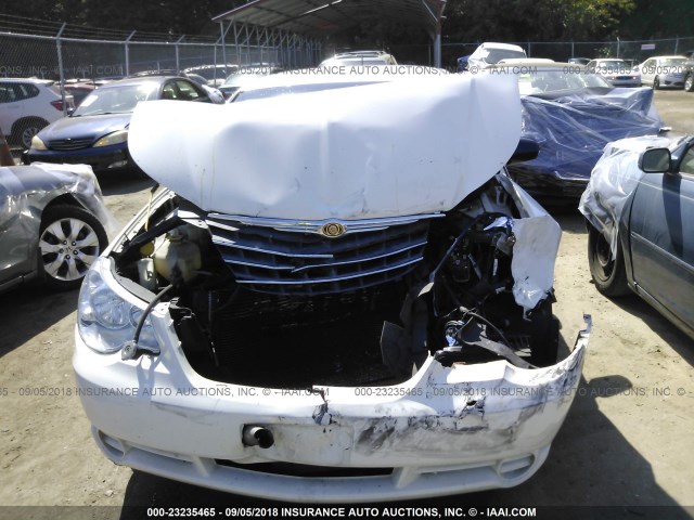 1C3CC4FB3AN123918 - 2010 CHRYSLER SEBRING TOURING WHITE photo 6