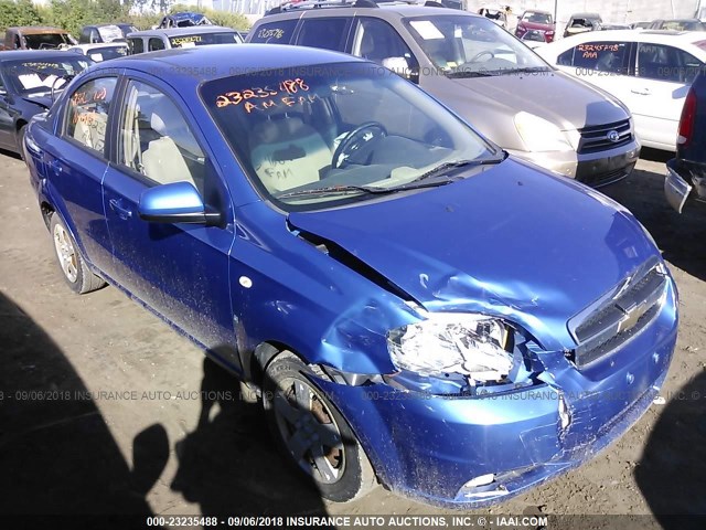 KL1TD56657B063675 - 2007 CHEVROLET AVEO LS BLUE photo 1