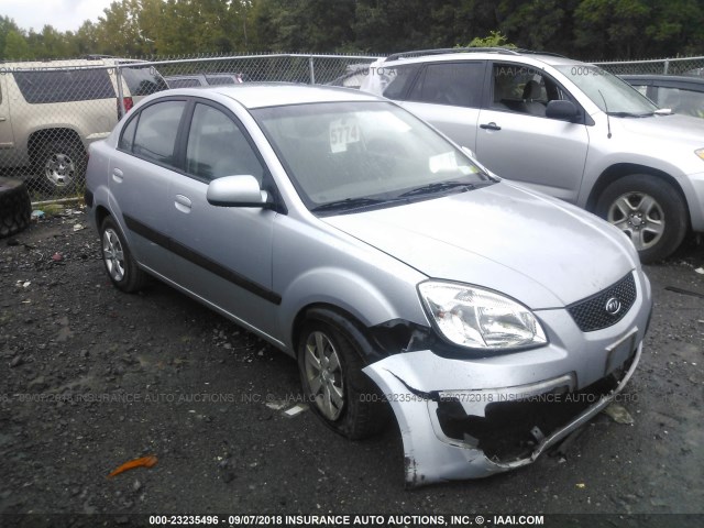 KNADE123X86367820 - 2008 KIA RIO LX/SX GRAY photo 1