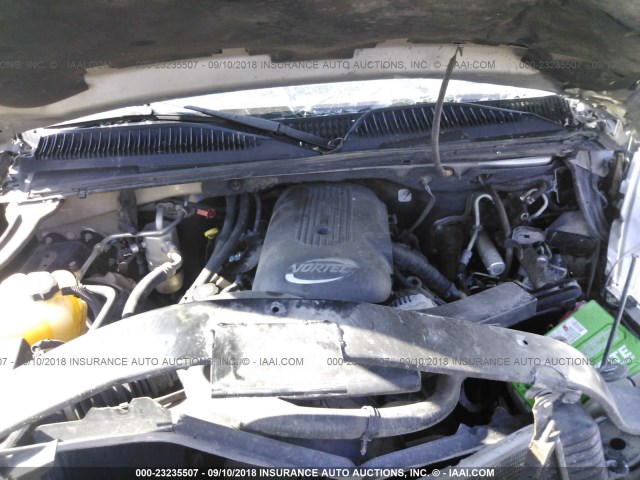 3GNEC12T64G236414 - 2004 CHEVROLET AVALANCHE C1500 GRAY photo 10