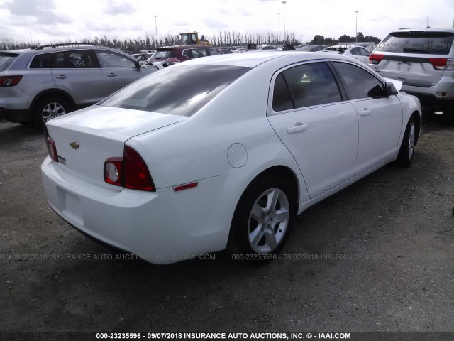 1G1ZA5EU5CF208608 - 2012 CHEVROLET MALIBU LS Ağ foto 4