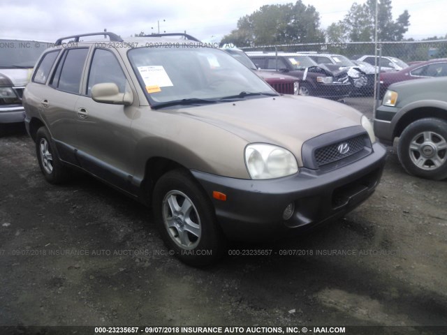 KM8SC13E43U556186 - 2003 HYUNDAI SANTA FE BEIGE photo 1