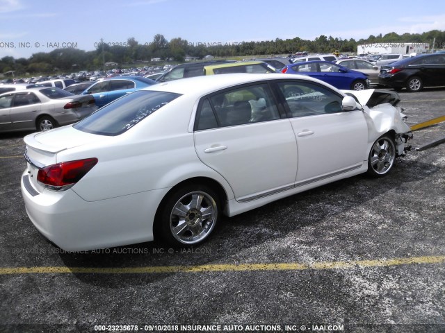 4T1BK3DB9BU408259 - 2011 TOYOTA AVALON LIMITED WHITE photo 4