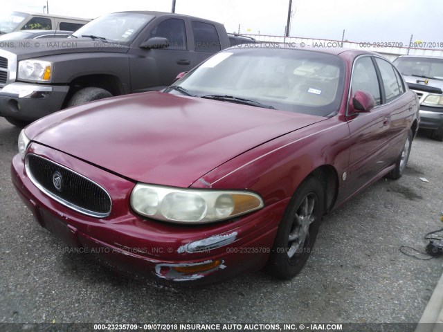 1G4HR54K44U137597 - 2004 BUICK LESABRE LIMITED RED photo 2