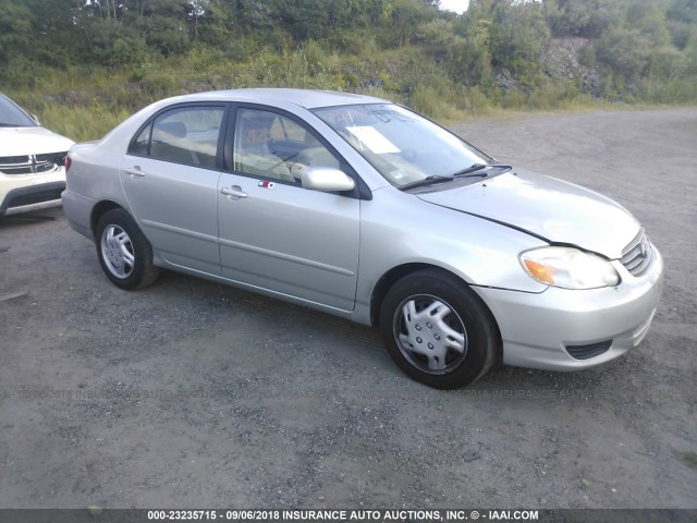 JTDBR32E542025317 - 2004 TOYOTA COROLLA CE/LE SILVER photo 1