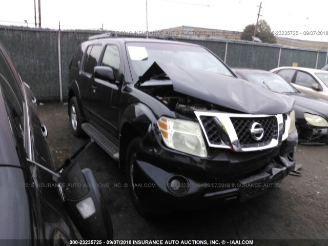 5N1AR18B58C662989 - 2008 NISSAN PATHFINDER S/LE/SE BLACK photo 1