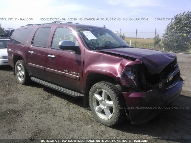 1GNFK16388J215991 - 2008 CHEVROLET SUBURBAN K1500 LS MAROON photo 1