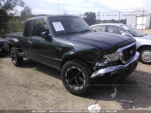 1FTZR45E34PA53247 - 2004 FORD RANGER SUPER CAB GREEN photo 1