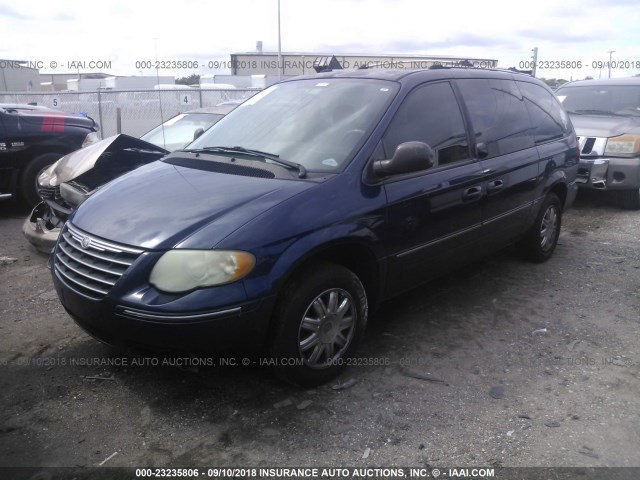 2A8GP64L56R634719 - 2006 CHRYSLER TOWN & COUNTRY LIMITED BLUE photo 2