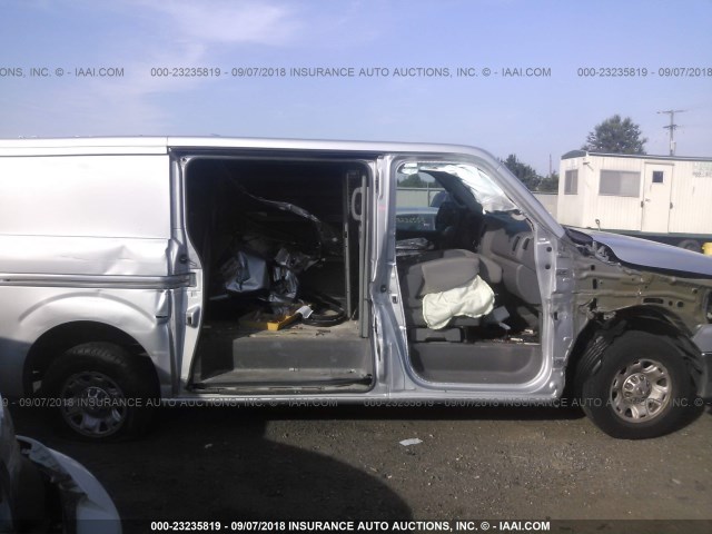 1N6BF0KY8CN111880 - 2012 NISSAN NV 1500/2500 SILVER photo 6