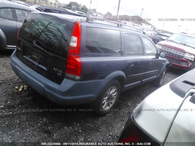 YV1SZ59H041165884 - 2004 VOLVO XC70 BLUE photo 4