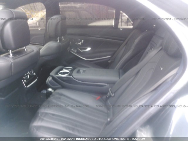 WDDUG7JB3EA033846 - 2014 MERCEDES-BENZ S 63 AMG GRAY photo 8