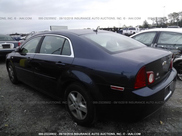 1G1ZG57B48F222310 - 2008 CHEVROLET MALIBU LS Mavi foto 3