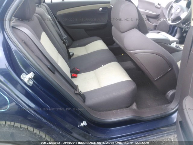 1G1ZG57B48F222310 - 2008 CHEVROLET MALIBU LS Mavi foto 8