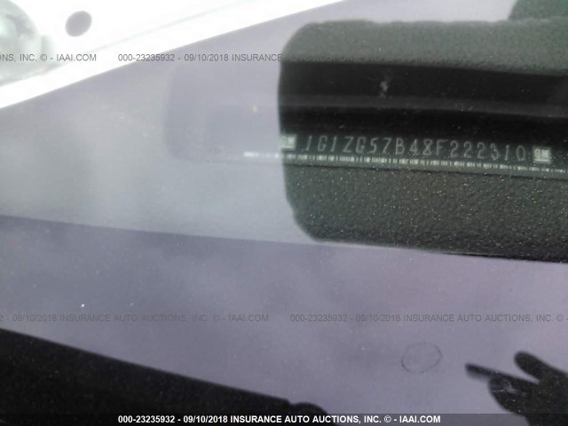 1G1ZG57B48F222310 - 2008 CHEVROLET MALIBU LS Mavi foto 9