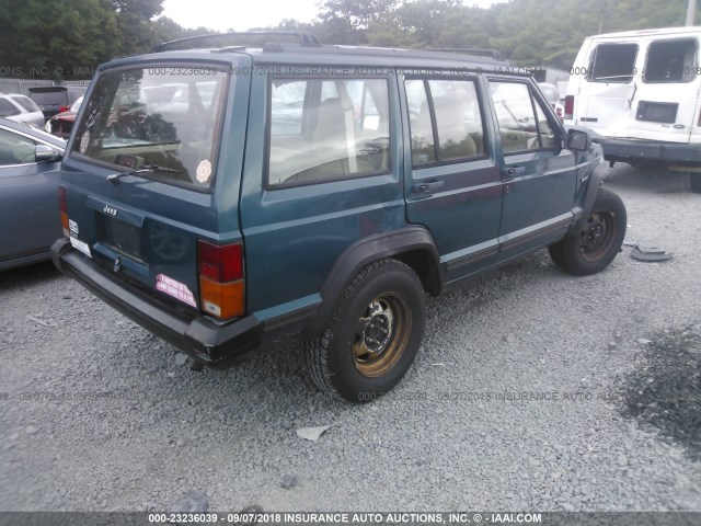 1J4FJ28S8SL541608 - 1995 JEEP CHEROKEE SE GREEN photo 4