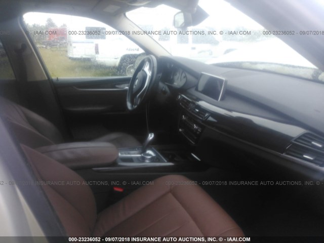 5UXKS4C54G0N14833 - 2016 BMW X5 XDRIVE35D SILVER photo 5