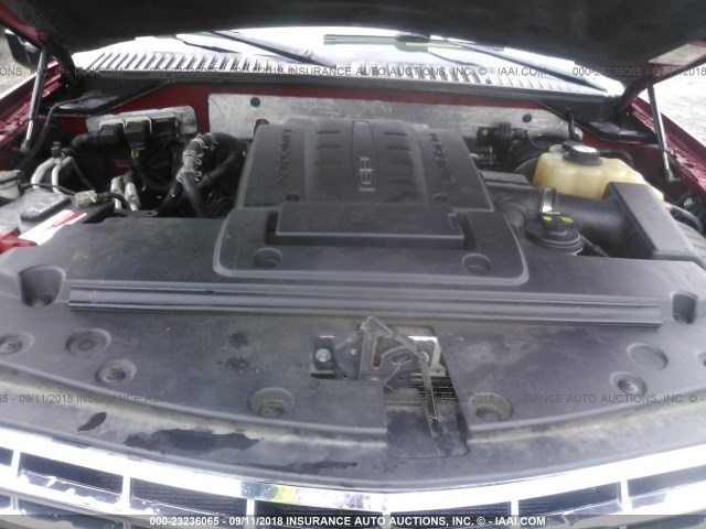 5LMFU28557LJ09114 - 2007 LINCOLN NAVIGATOR RED photo 10