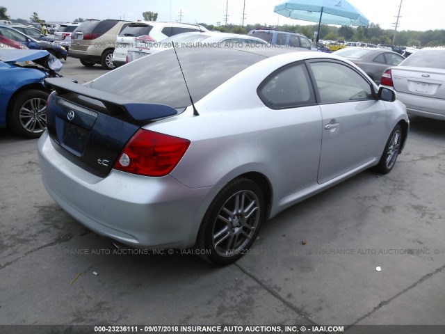 JTKDE177060103285 - 2006 TOYOTA SCION TC 银色 照片 4