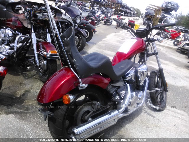 JH2SC61N8FK300063 - 2015 HONDA VT1300 CX RED photo 4