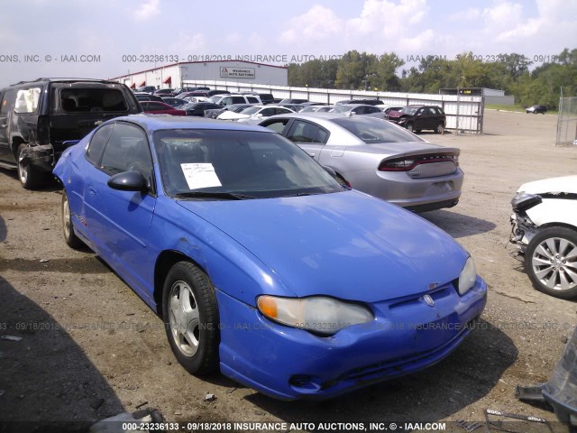 2G1WX12K2Y9238338 - 2000 CHEVROLET MONTE CARLO SS BLUE photo 1