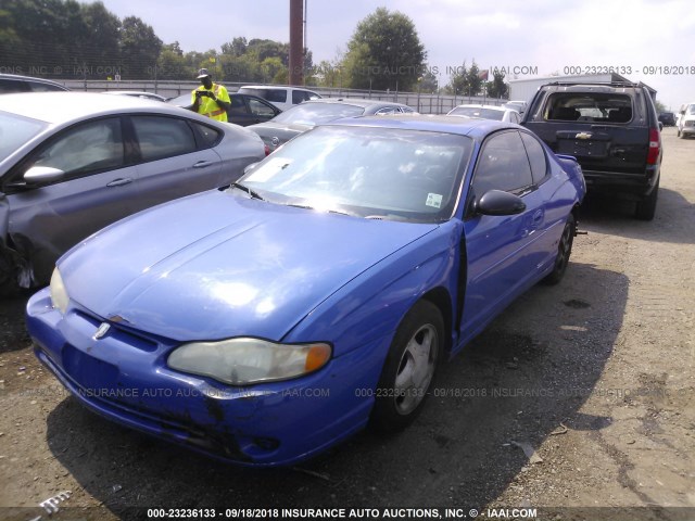 2G1WX12K2Y9238338 - 2000 CHEVROLET MONTE CARLO SS ლურჯი ფოტო 2