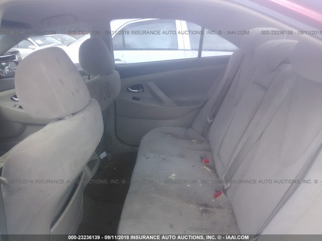 4T1BE46K08U257007 - 2008 TOYOTA CAMRY CE/LE/XLE/SE RED photo 8