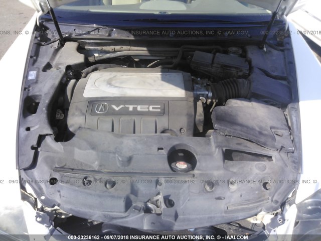 JH4KB16585C019136 - 2005 ACURA RL WHITE photo 10