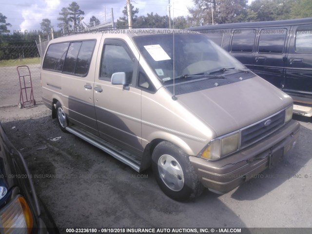 1FMDA31U0PZC38675 - 1993 FORD AEROSTAR TAN photo 1