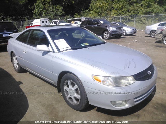 2T1CF22P91C464865 - 2001 TOYOTA CAMRY SOLARA SE/SLE SILVER photo 1