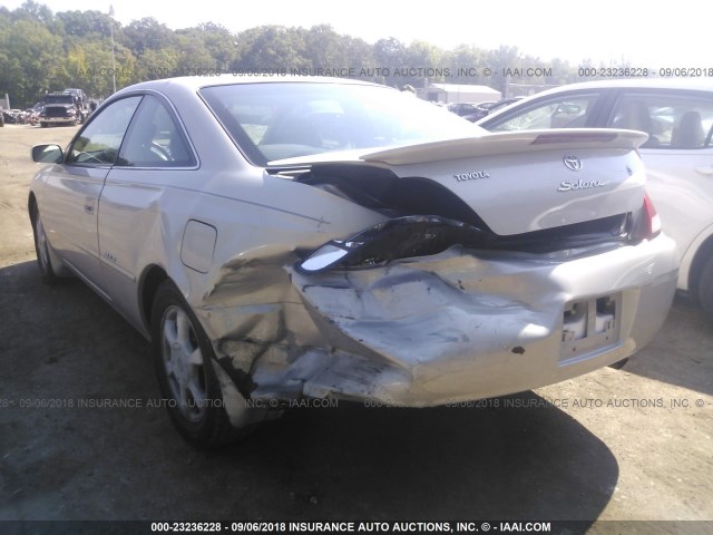 2T1CF22P91C464865 - 2001 TOYOTA CAMRY SOLARA SE/SLE SILVER photo 6