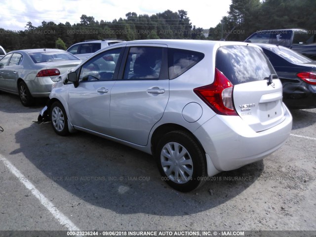 3N1CE2CP1FL387854 - 2015 NISSAN VERSA NOTE S/S PLUS/SV/SL/SR GRAY photo 3