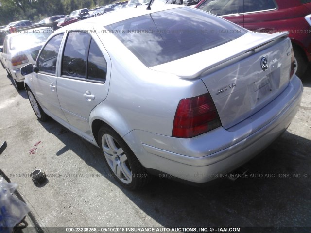 3VWTH69M33M056141 - 2003 VOLKSWAGEN JETTA GLX SILVER photo 3