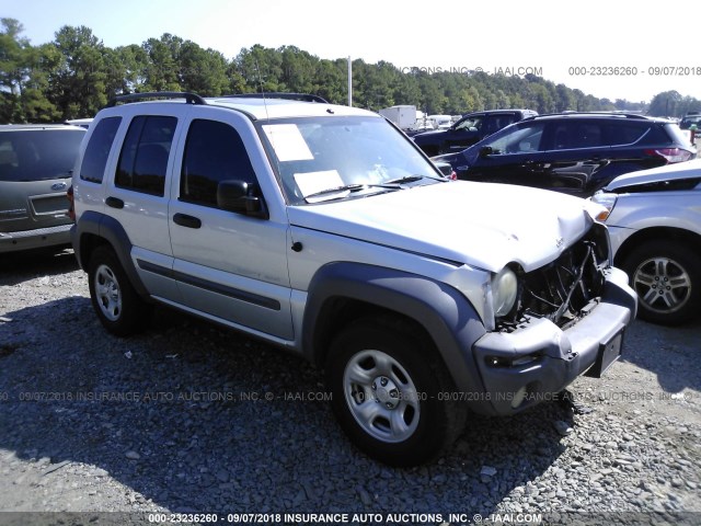 1J4GL48K53W733868 - 2003 JEEP LIBERTY SPORT/FREEDOM ვერცხლისფერი ფოტო 1