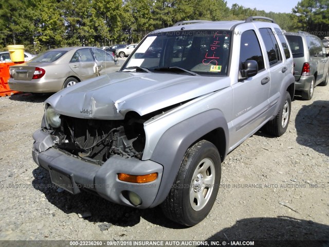 1J4GL48K53W733868 - 2003 JEEP LIBERTY SPORT/FREEDOM ვერცხლისფერი ფოტო 2