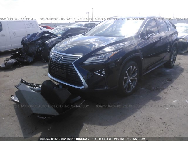 2T2ZZMCA0GC010774 - 2016 LEXUS RX 350 BLACK photo 2